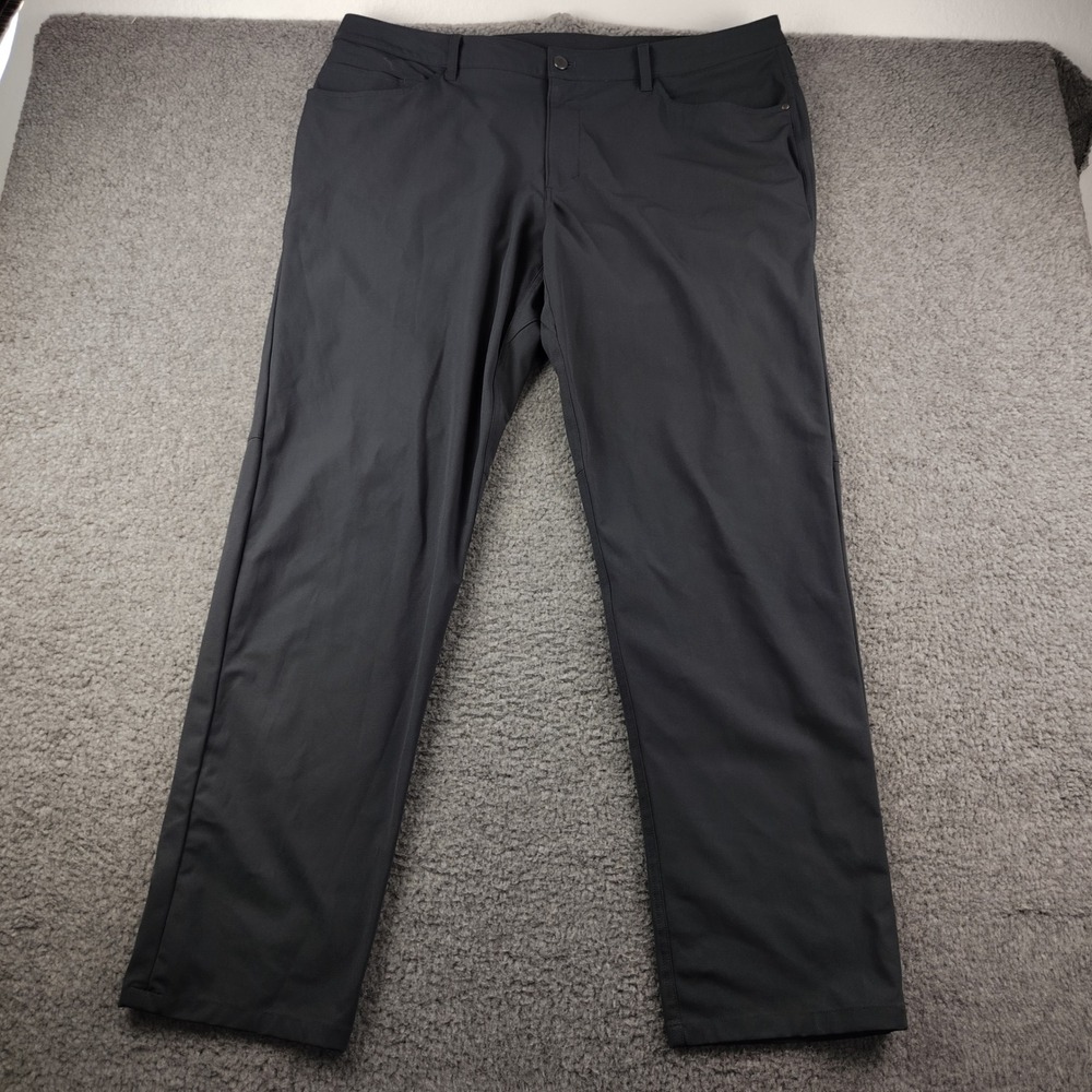 Lululemon Commission Pant Classic Warpstreme Dark Gray Men 40x34